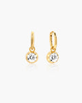 Georgian Detachable Hoop Earrings in Gold