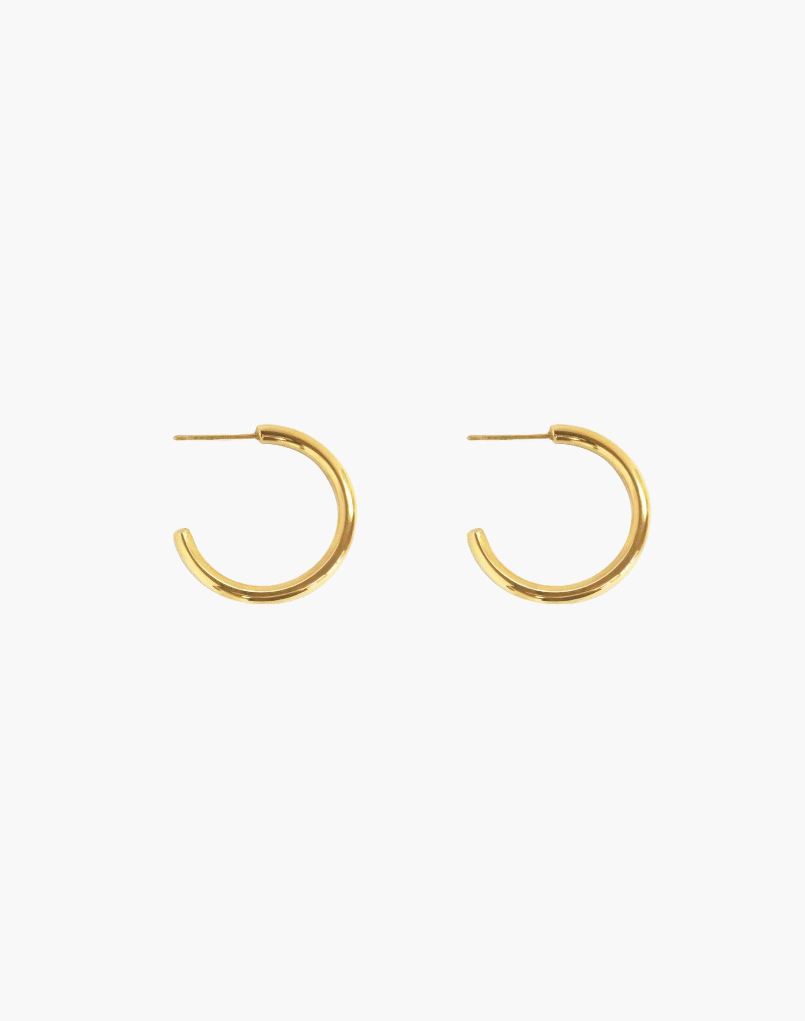 Gold 30mm Endless Hoop Earrings